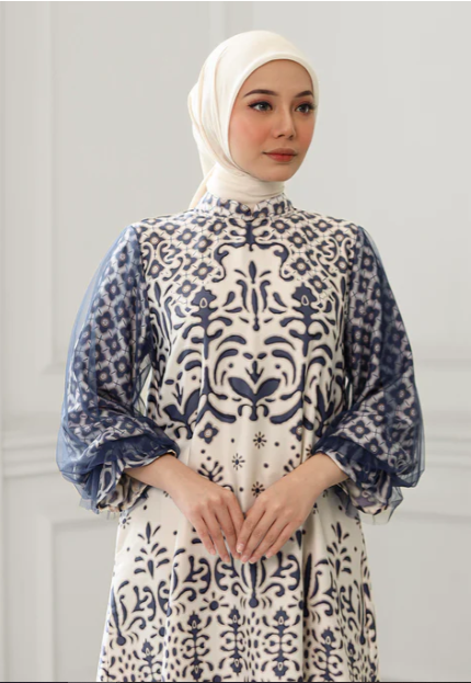 ALEEZA WHITE BLUE - Gambar 3