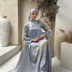 ZAMAERAA SIGNATURE FAMILY SET DRESS DEWASA ( LIGHT GREY )