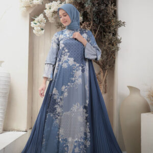 ZAMAERAA SIGNATURE FAMILY SET DRESS DEWASA ( BLUE )