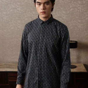 Samamu Shirt Mono Long Sleeve Midnight