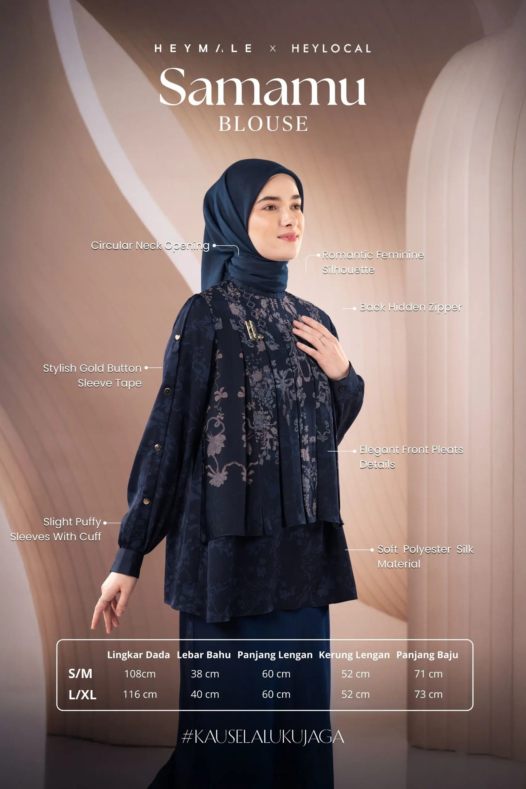 SAMAMU BLOUSE MIDNIGHT