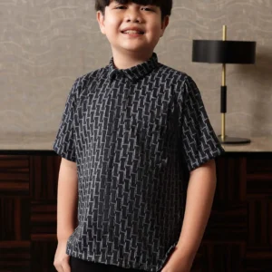 Samamu Shirt Kids Ikat Midnight