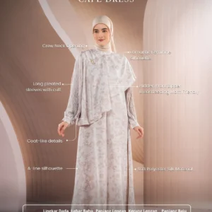 SAMAMU CAPE DRESS BURGUNDY