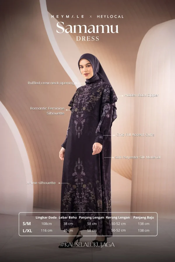 SAMAMU DRESS MIDNIGHT
