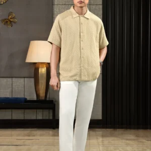 Tiama Shirt Short Sleeve Cream