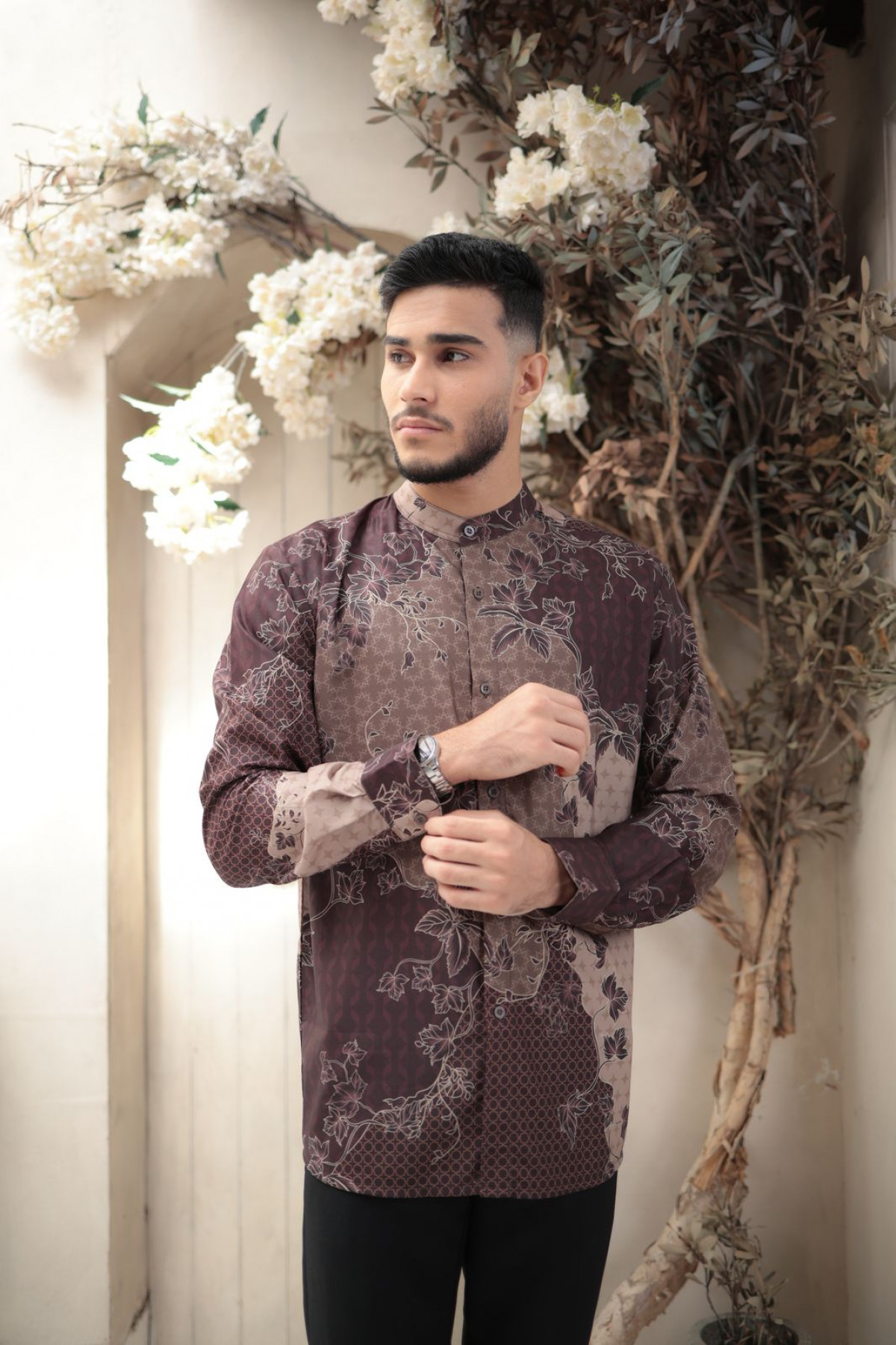 ZAMAERAA SIGNATURE FAMILY SET KOKO DEWASA ( DEEP MAROON )