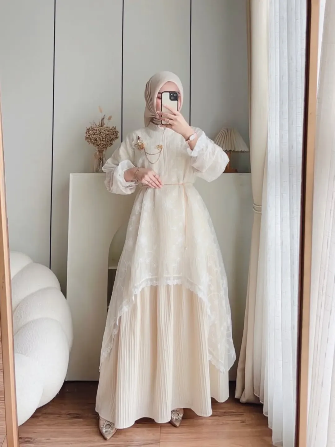 Ansela Flower Lace Maxi