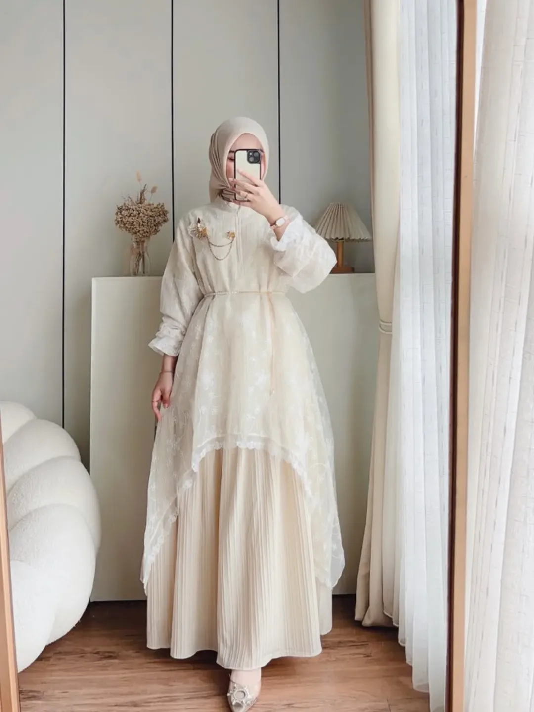 Ansela Flower Lace Maxi - Gambar 2